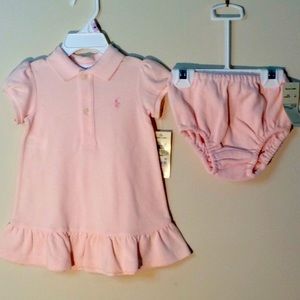 NWT Ralph Lauren Infant Dress Bottom Pink 9 mos